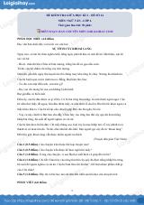 Đề thi giữa kì 2 Văn 6 - Đề số 14